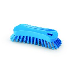   Igeax élelmiszeripari ergonómikus kézi kefe, kék, 0,5mm közepes sörtével