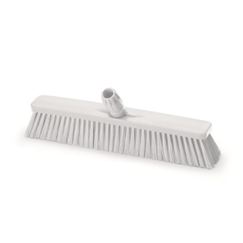 Igeax élelmiszeripari tolóseprű, partvis fej, 45cm, 0,3mm puha sörtével, fehér