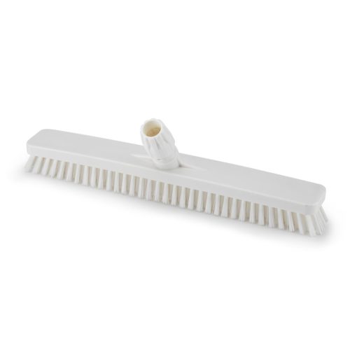 Igeax élelmiszeripari padlósúrolókefe 45cm széles fehér, 0,5mm közepes sörtével