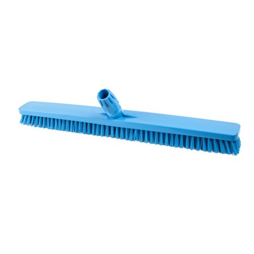 Igeax élelmiszeripari padlósúrolókefe rövid sörte 60cm széles kék, 0,75mm kemény sörtével