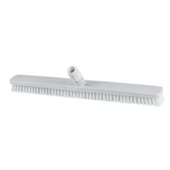   Igeax élelmiszeripari padlósúrolókefe rövid sörte 60cm széles fehér, 0,75mm kemény sörtével