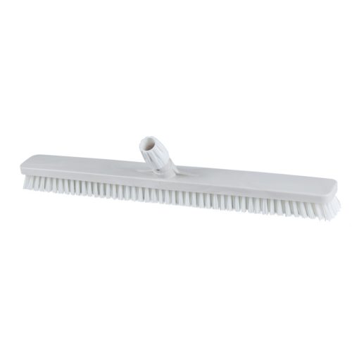 Igeax élelmiszeripari padlósúrolókefe rövid sörte 60cm széles fehér, 0,75mm kemény sörtével