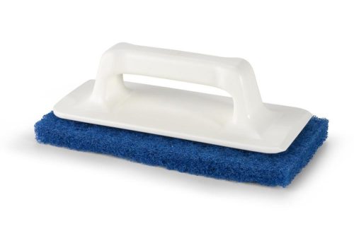 Igeax élelmiszeripari súroló pad kézi tartóval kék