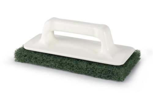 Igeax élelmiszeripari súroló pad kézi tartóval zöld