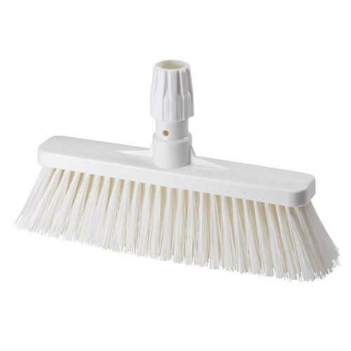 Igeax élelmiszeripari rövid seprű, partvis fej, 0,75mm kemény sörtével, fehér