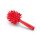 Igeax élelmiszeripari csőtisztító kefe, menetes nyélhez, 90mm piros