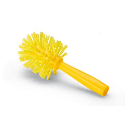 Igeax élelmiszeripari csőtisztító kefe, menetes nyélhez, 90mm sárga