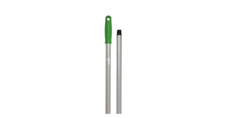 Igeax élelmiszeripari aluminium nyél menetes 130cm-es 22 mm átmérőjű, zöld