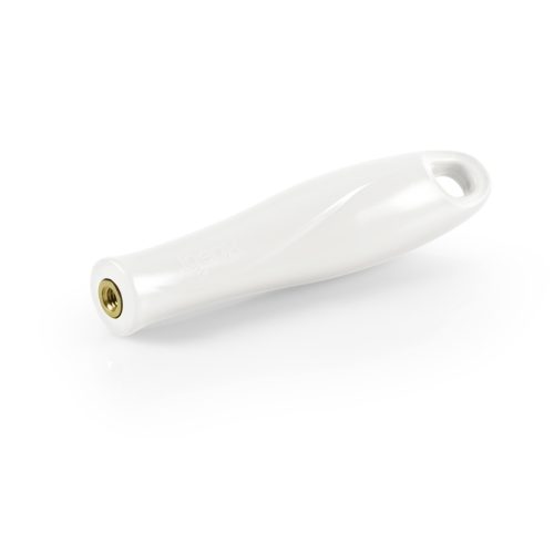 Igeax élelmiszeripari menetes nyél, fehér, 12cm,  cső- és üvegtisztító flexibilis hosszabbító szárhoz