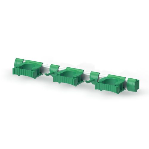 Igeax élelmiszeripari eszköz, nyéltartó 50cm - 3 tartó + 2 kampó, zöld