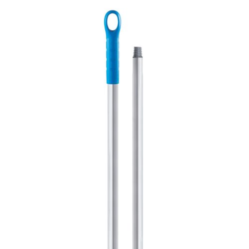 Igeax élelmiszeripari aluminium nyél menetes 150cm-es 25 mm átmérőjű, kék 