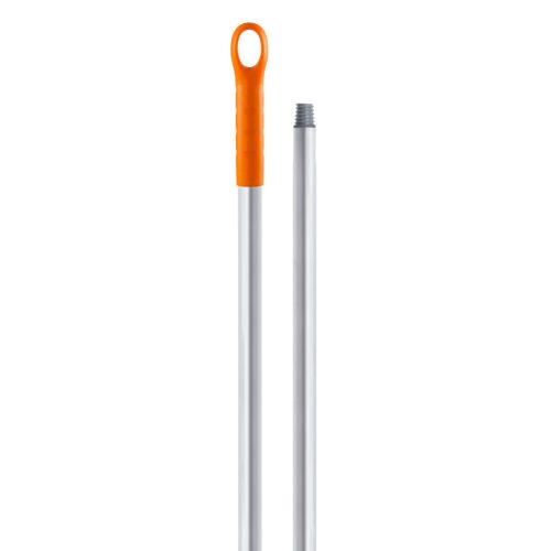 Igeax élelmiszeripari aluminium nyél menetes 130cm-es 25 mm átmérőjű, narancs