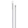 Igeax élelmiszeripari aluminium nyél menetes 130cm-es 25 mm átmérőjű, fehér