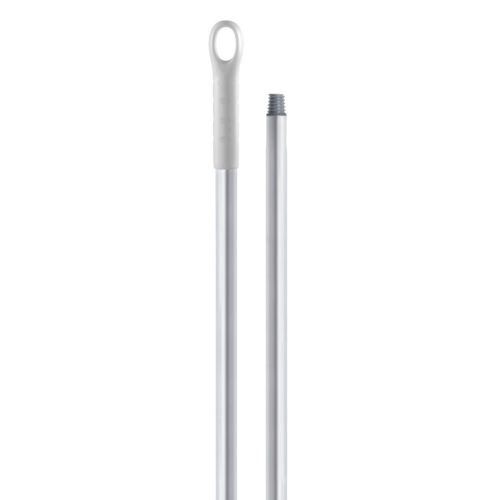 Igeax élelmiszeripari aluminium nyél menetes 130cm-es 25 mm átmérőjű, fehér