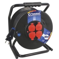   Commel Kábel dob - PVC 300 mm, egyfázisú,  16 A 230 V ~ 3500 W IP44 3x1,5, 50M