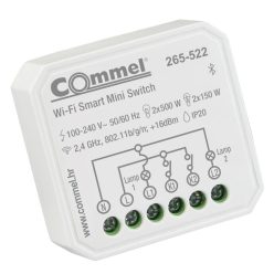 Commel wifi mini, kapcsoló, beépíthető, 2 csatorna
