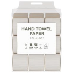   Satino Wepa Saver V hajtogatott kéztörlő 2 rétegű, cellulóz, 24x21cm, 9x336 lap (3024 lap)