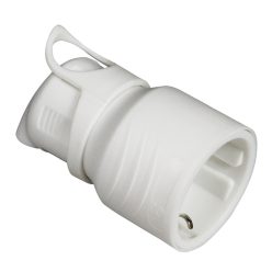   Commel földelt dugalj hátsó kivezetésű, schuko 16 A 250 V ~, fehér