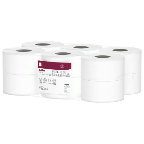 Satino Wepa Prestige 2 rétegű, cellulóz, laponkénti pontadagolású toalettpapír 11cm, 180m, 12 tekercs/zsugor