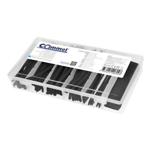 Commel zsugorcső szett  100DB 100mm  fekete