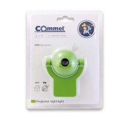   Commel LED éjszakai fény projektor zöld pónis gyerekszobába, alkonykapcsolóval