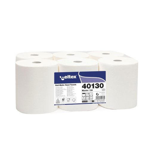 Celtex Master 130 tekercses kéztörlő cellulóz, 2 réteg, 130m, 19x21cm, 6 tekers/zsugor