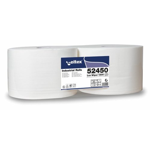 Celtex Lux Wiper 1500 ipari törlő cellulóz 2 réteg 510m, 1500 lap, 24x34cm, 2 tekercs/zsugor