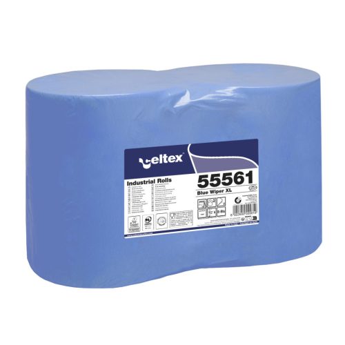 Celtex Blue Wiper XL ipari törlő kék cellulóz, 2 réteg, 1000 lap, 360m, 36x36cm, 2 tekercs/zsugor