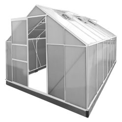 Polikarbonát üvegház 250 x 430 x 124/205 cm