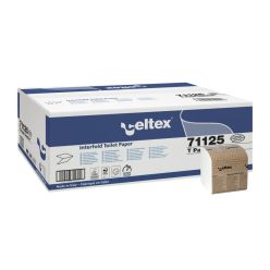   Celtex T Pack hajtogatott toalettpapír cellulóz 2 réteg, 10x21cm, 40x225 lap