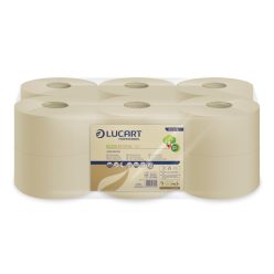  Lucart ECO Natural Mini közületi toalettpapír 19cm 160m 2 rétegű 12 tekercs/zsugor