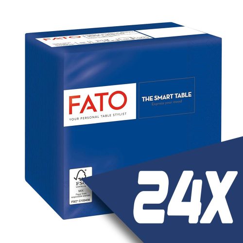 Fato Szalvéta 24x24cm sötétkék 2 rétegű 100 lap/csomag (24 csomag)