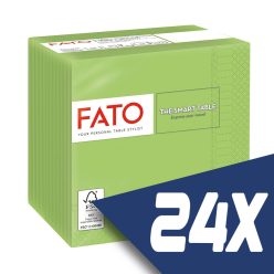   Fato Szalvéta 24x24cm almazöld 2 rétegű 100 lap/csomag (24 csomag)