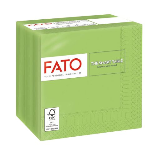 Fato Szalvéta 24x24cm almazöld 2 rétegű 100 lap/csomag 