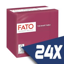  Fato Szalvéta 24x24cm bordó 2 rétegű 100 lap/csomag (24 csomag)