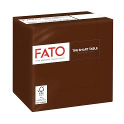   Fato Szalvéta 24x24cm csokoládébarna 2 rétegű 100 lap/csomag 