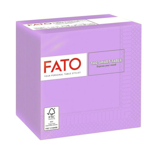 Fato Szalvéta 24x24cm lila 2 rétegű 100 lap/csomag 