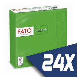   Fato Szalvéta 33x33cm smaragdzöld 2 rétegű 50 lap/csomag (24 csomag)