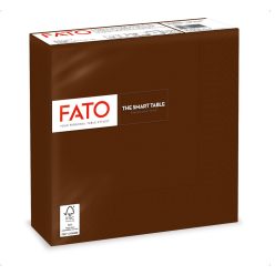   Fato Szalvéta 33x33cm csokoládébarna 2 rétegű 50 lap/csomag 