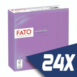   Fato Szalvéta 33x33cm lila 2 rétegű 50 lap/csomag (24 csomag)