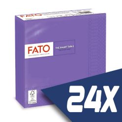   Fato Szalvéta 33x33cm viola 2 rétegű 50 lap/csomag (24 csomag)