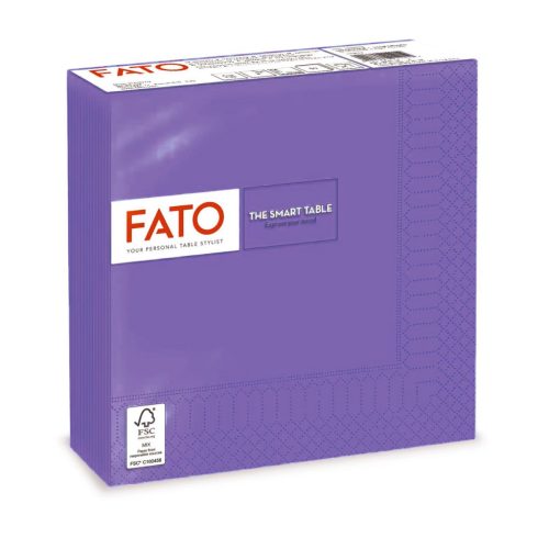 Fato Szalvéta 33x33cm viola 2 rétegű 50 lap/csomag 