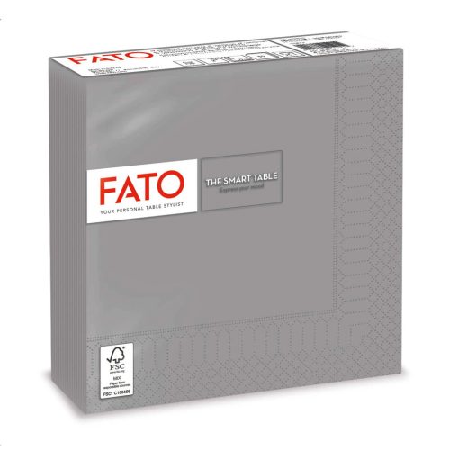 Fato Szalvéta 33x33cm szürke 2 rétegű 50 lap/csomag 