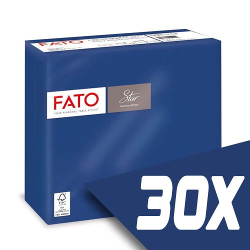 Fato Sztár szalvéta 2 rétegű 38x38cm sötétkék 40 szál/csomag (30 csomag)