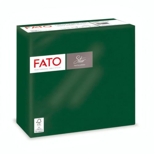 Fato Sztár szalvéta 2 rétegű 38x38cm erdőzöld 40 szál/csomag 