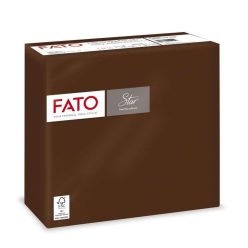   Fato Sztár szalvéta 2 rétegű 38x38cm csokoládébarna 40 szál/csomag 
