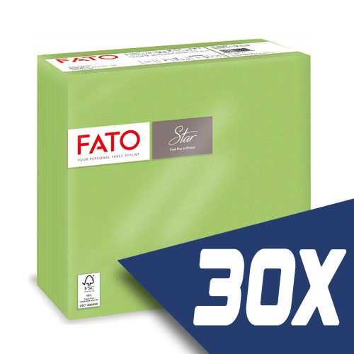 Fato Sztár szalvéta 2 rétegű 38x38cm almazöld 40 szál/csomag (30 csomag)