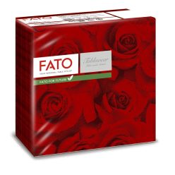 Fato Airlaid szalvéta 40x40cm Rózsa mintás 50 lapos