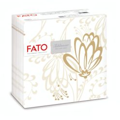   Fato Airlaid szalvéta 40x40cm Boulevard drapp virág dekor 50 lapos