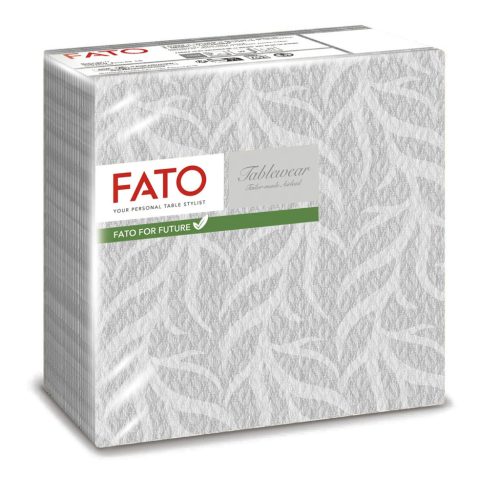 Fato Airlaid szalvéta 40x40cm Reef szürke 50 lapos